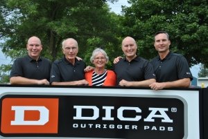DICA Outrigger Pads 25th Anniversary_Dick Koberg, Carolyn Koberg, Kris Koberg, Kevin Koberg and Kerry Koberg.